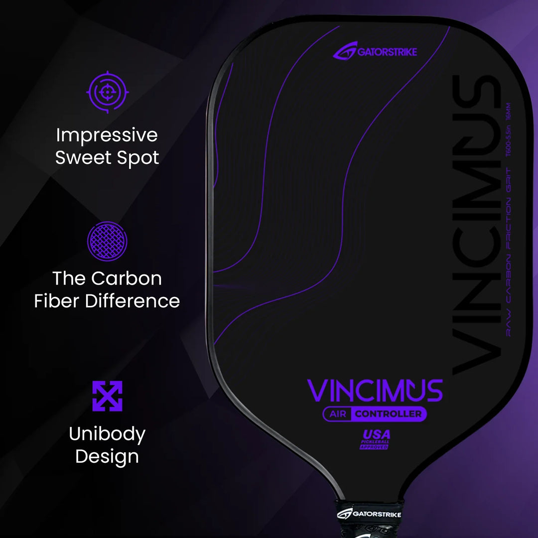 GATORSTRIKE™ Vincimus Air Controller Pickleball Paddle Purple
