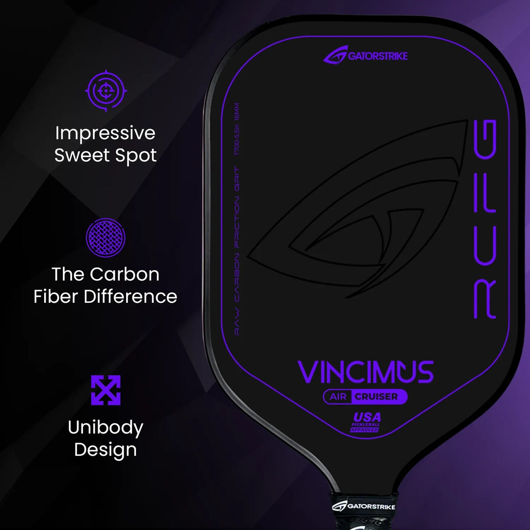 GATORSTRIKE™ Vincimus Air Cruiser Pickleball Paddle Purple.