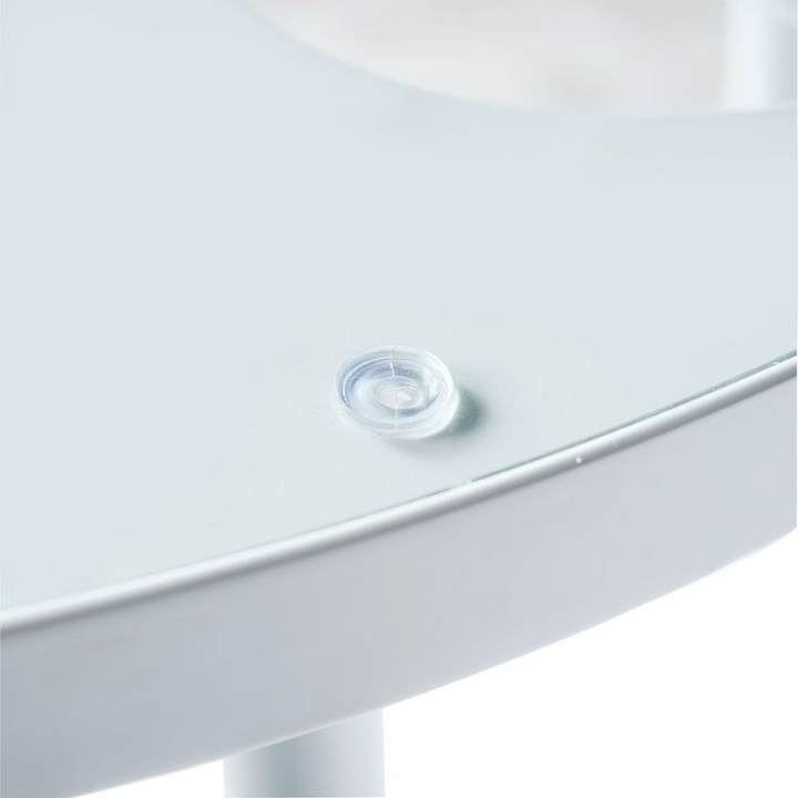 LeisureMod Devon Tree Design Glass Top Aluminum Base Indoor Outdoor Bistro Dining Table White Zoomed.
