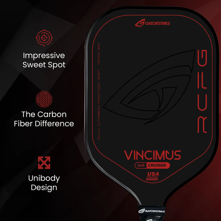 GATORSTRIKE™ Vincimus Air Cruiser Pickleball Paddle Red