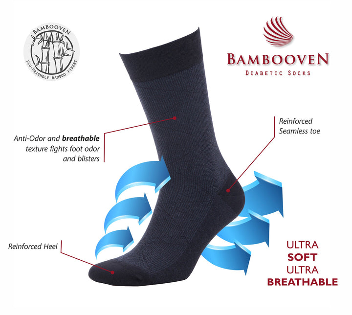 Men’s Bamboo Dress and Trouser Socks 6-Pack - 623 Description.