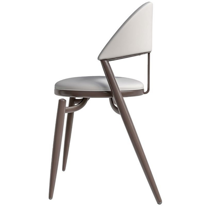 LeisureMod Venice Collection Modern Dining Chair In White