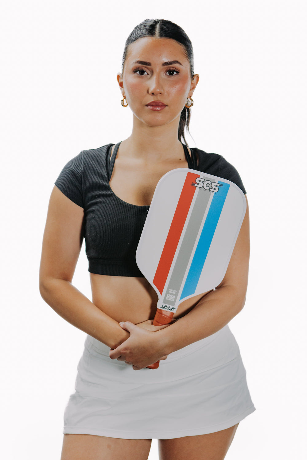 Mav Evo-Lite Series Pickleball Paddle with Model.