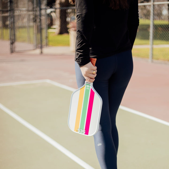 Trifecta Evo-Lite Series Pickleball Paddle on the Court.
