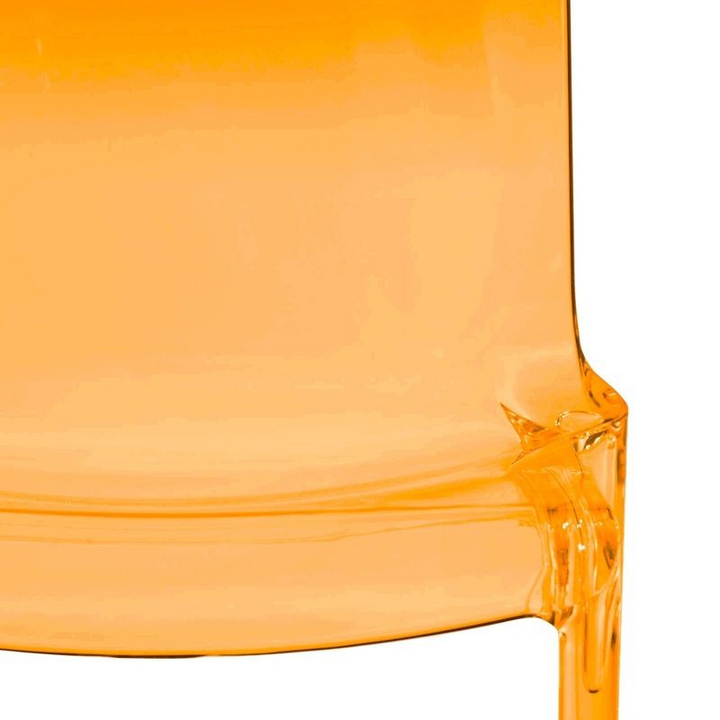 LeisureMod Murray Modern Dining Chair Orange Closeup.
