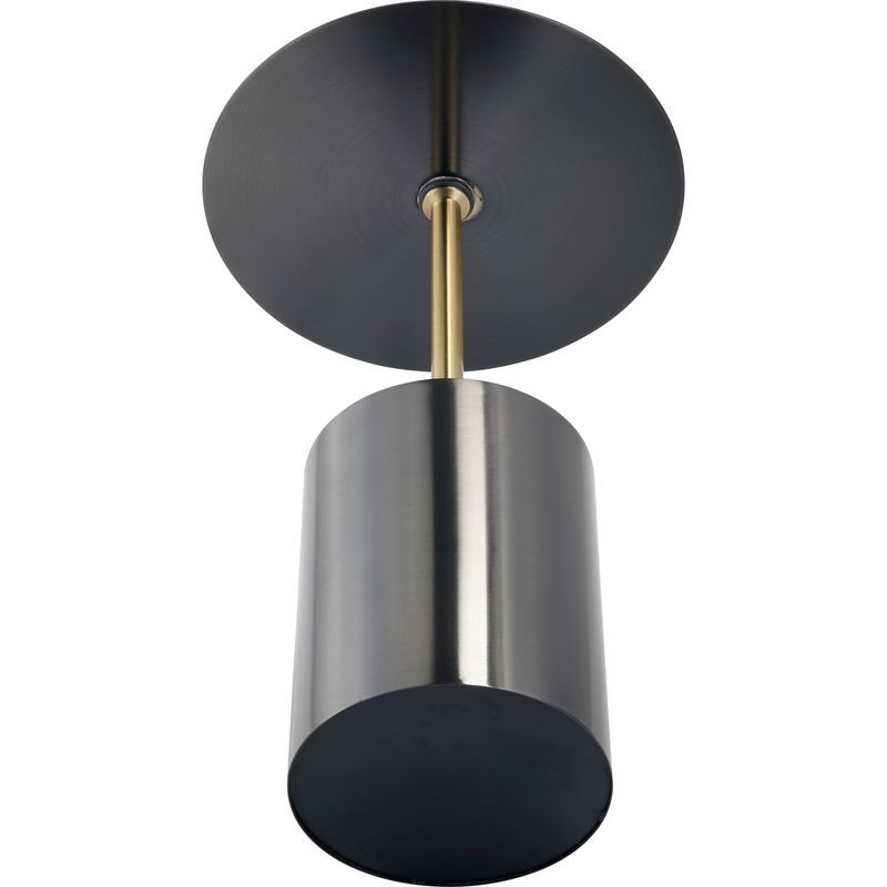 LeisureMod Malta Collection Modern End Table in Black Underneath View.