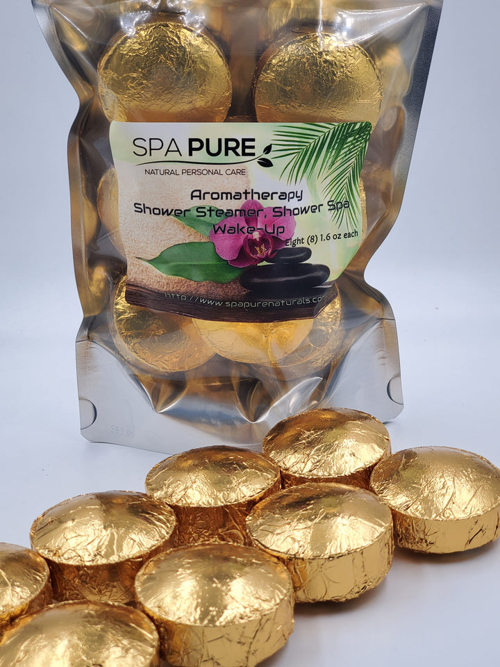 8 Aromatherapy Shower Bombs USA Made, 100% Natural/Organic Essential Oils