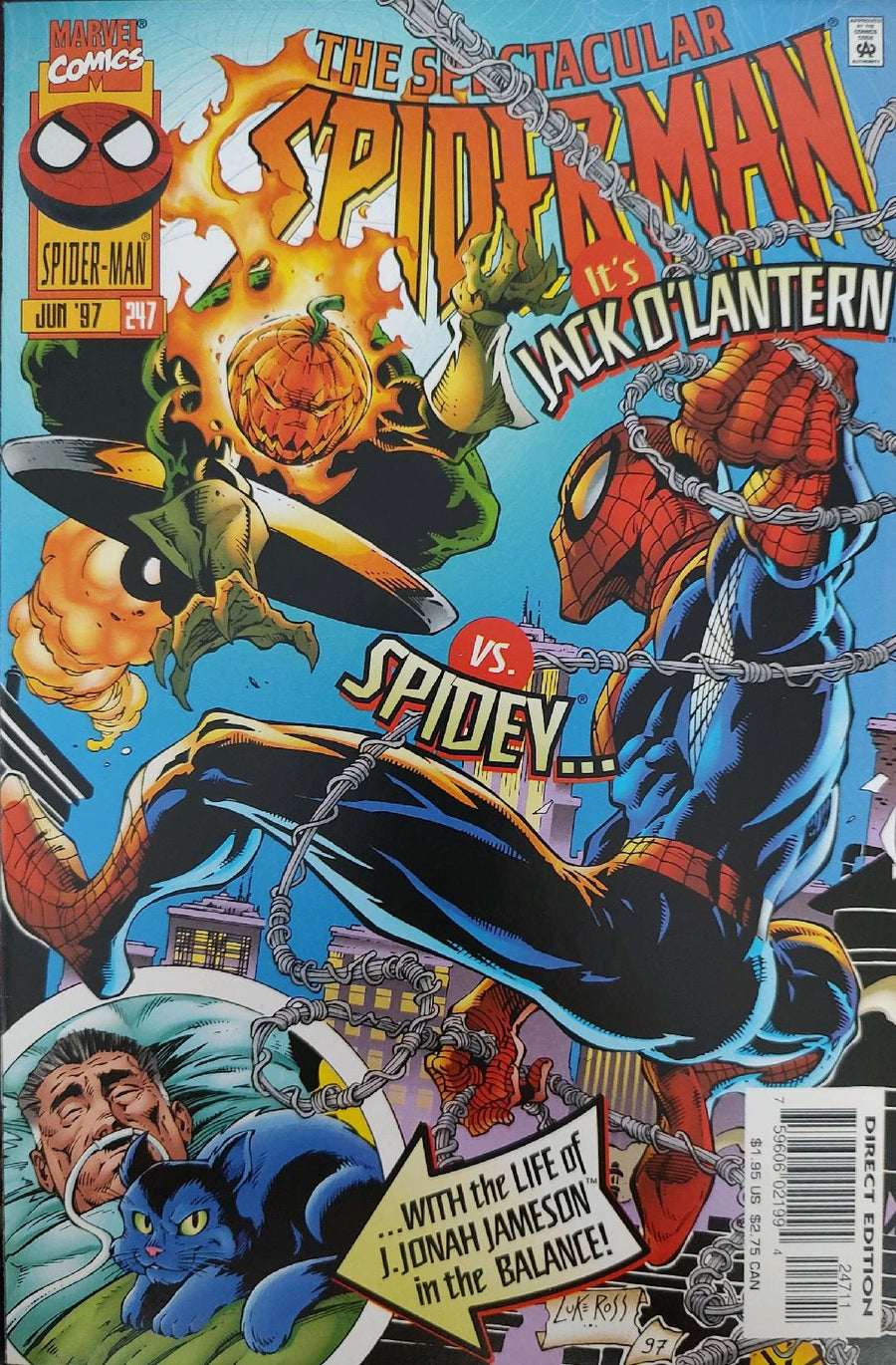 The Spectacular Spiderman #247 Comic Book Cover