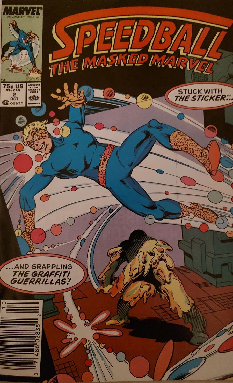 Speedball #2 Comic Book Cover