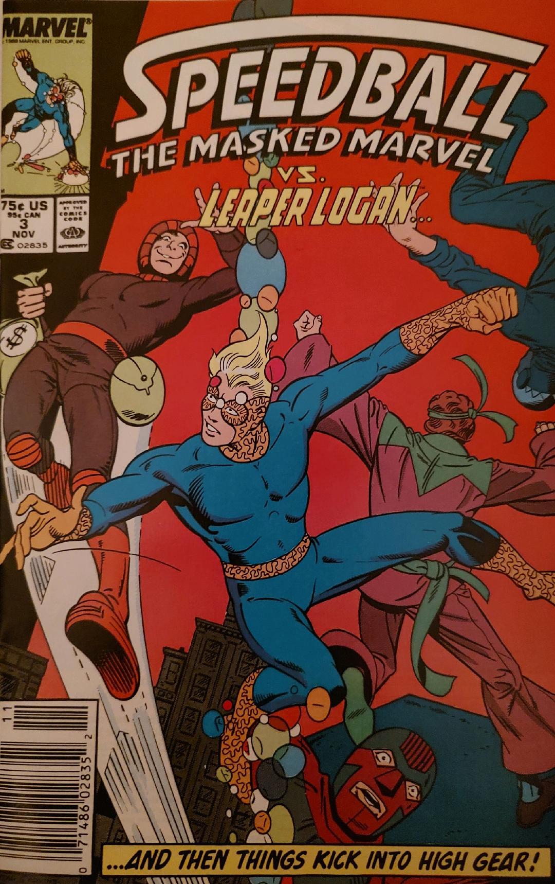 Speedball #3 Comic Book Cover