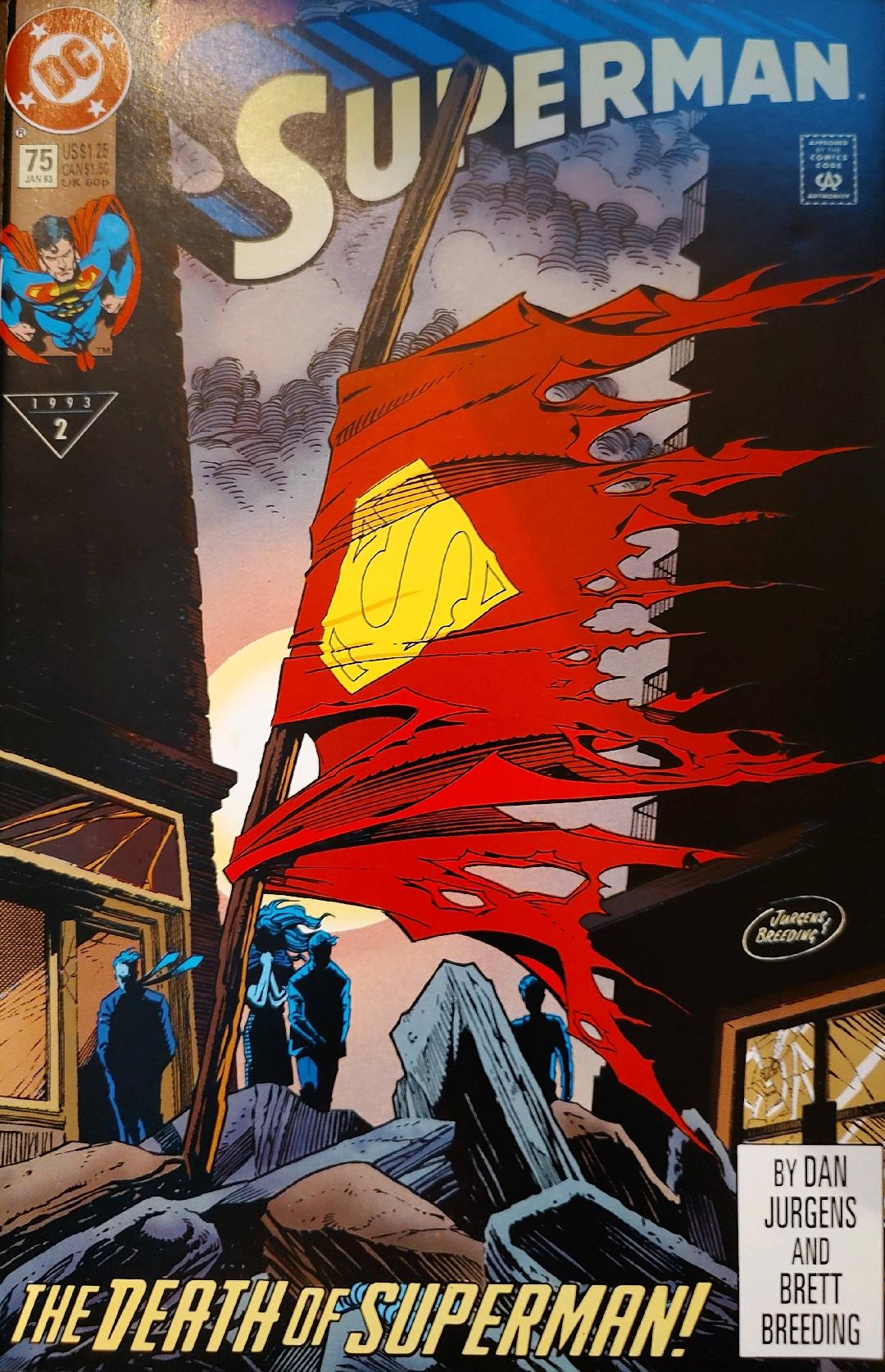 Superman #75 Comic Book Cover