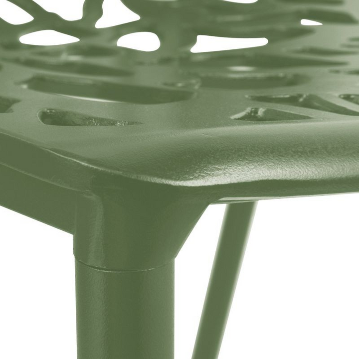 LeisureMod Modern Devon Aluminum Chair Khaki Green Zoomed.