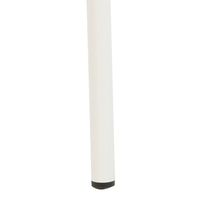 LeisureMod Euston Collection Modern Dining Chair White Frame in Beige Set of 2 Leg.