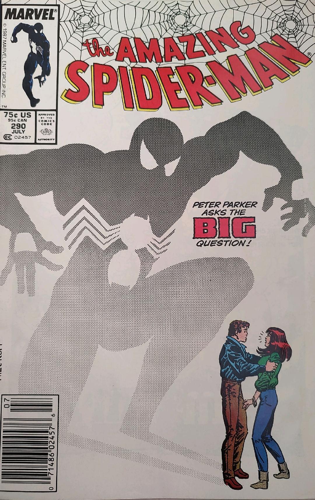 The Amazing Spiderman #290 Comic Book Cover