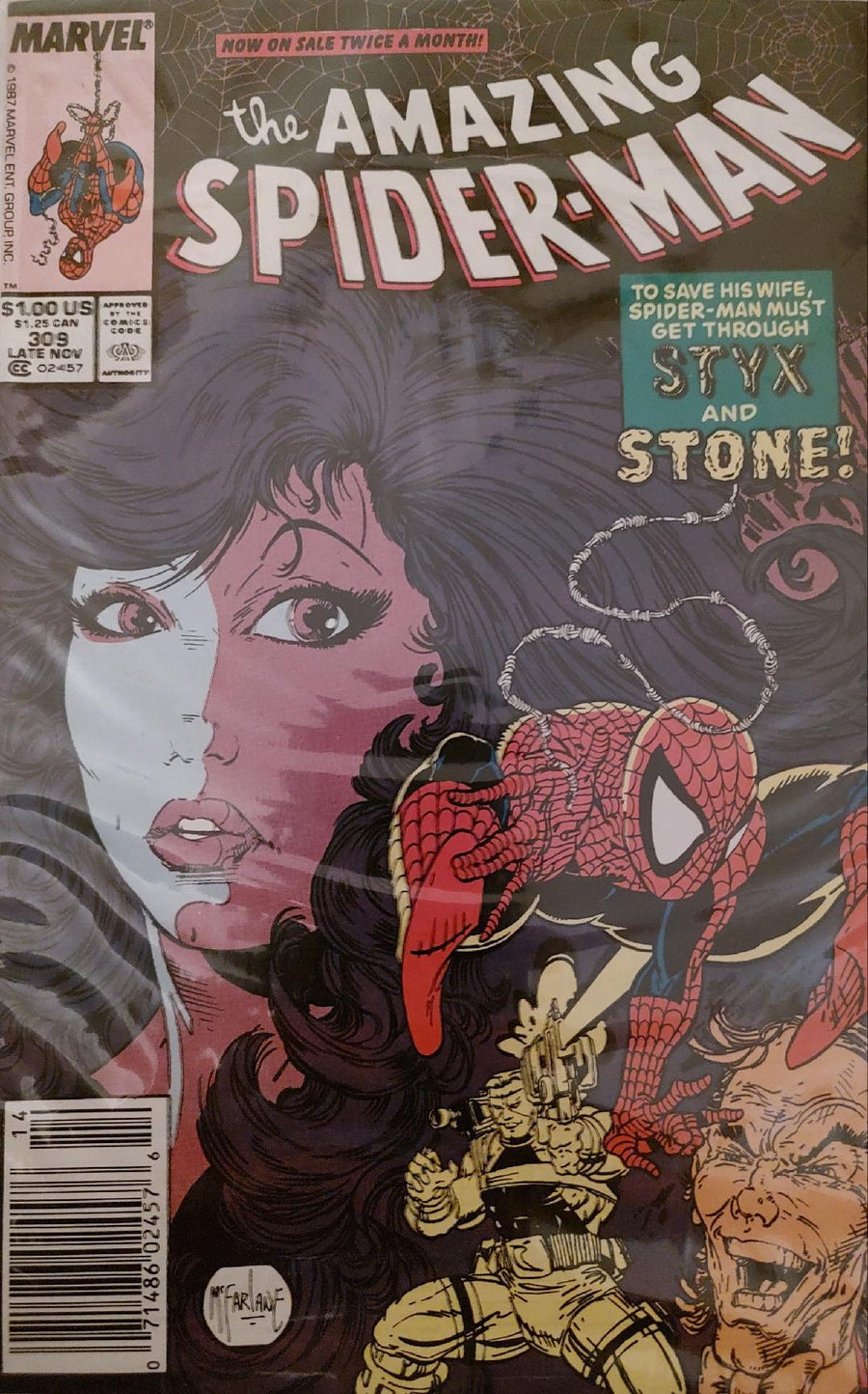 The Amazing Spiderman #309 Comic Book Cover