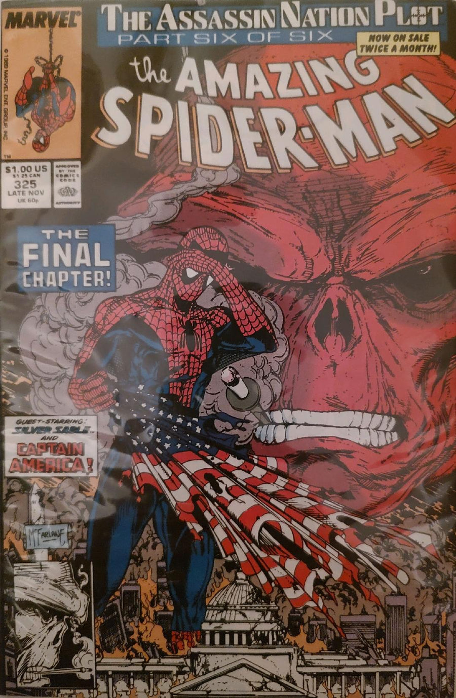 The Amazing Spiderman #325 Comic Book Cover