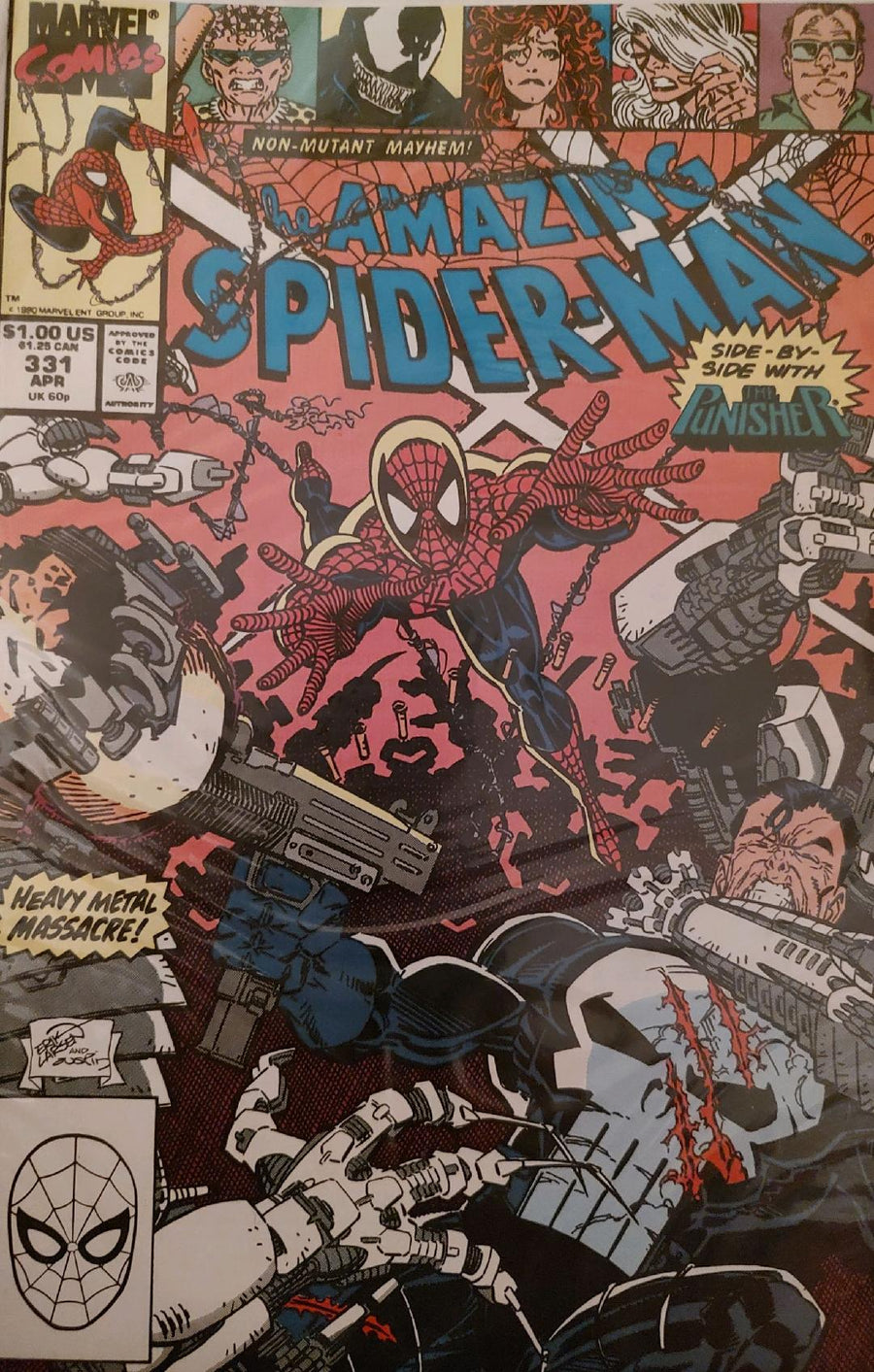 The Amazing Spiderman #331 Comic Book Cover