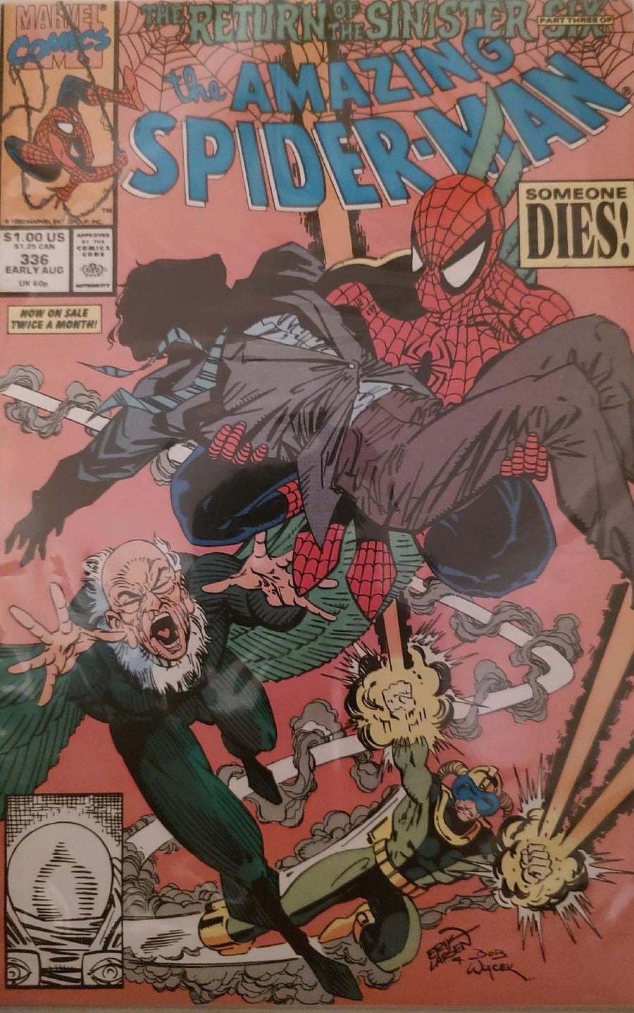 The Amazing Spiderman #336 Comic Book Cover