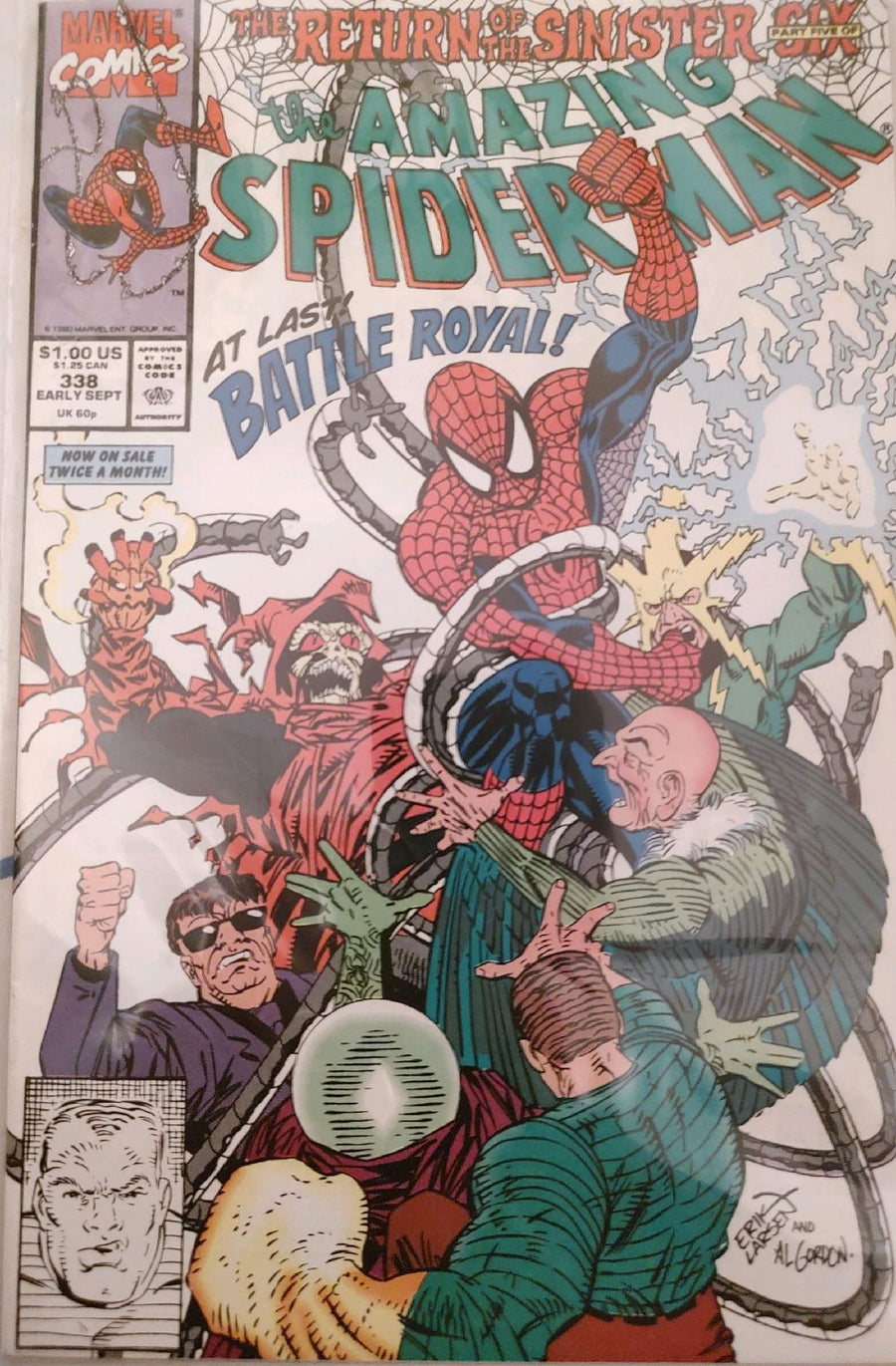 The Amazing Spiderman #338 Comic Book Cover