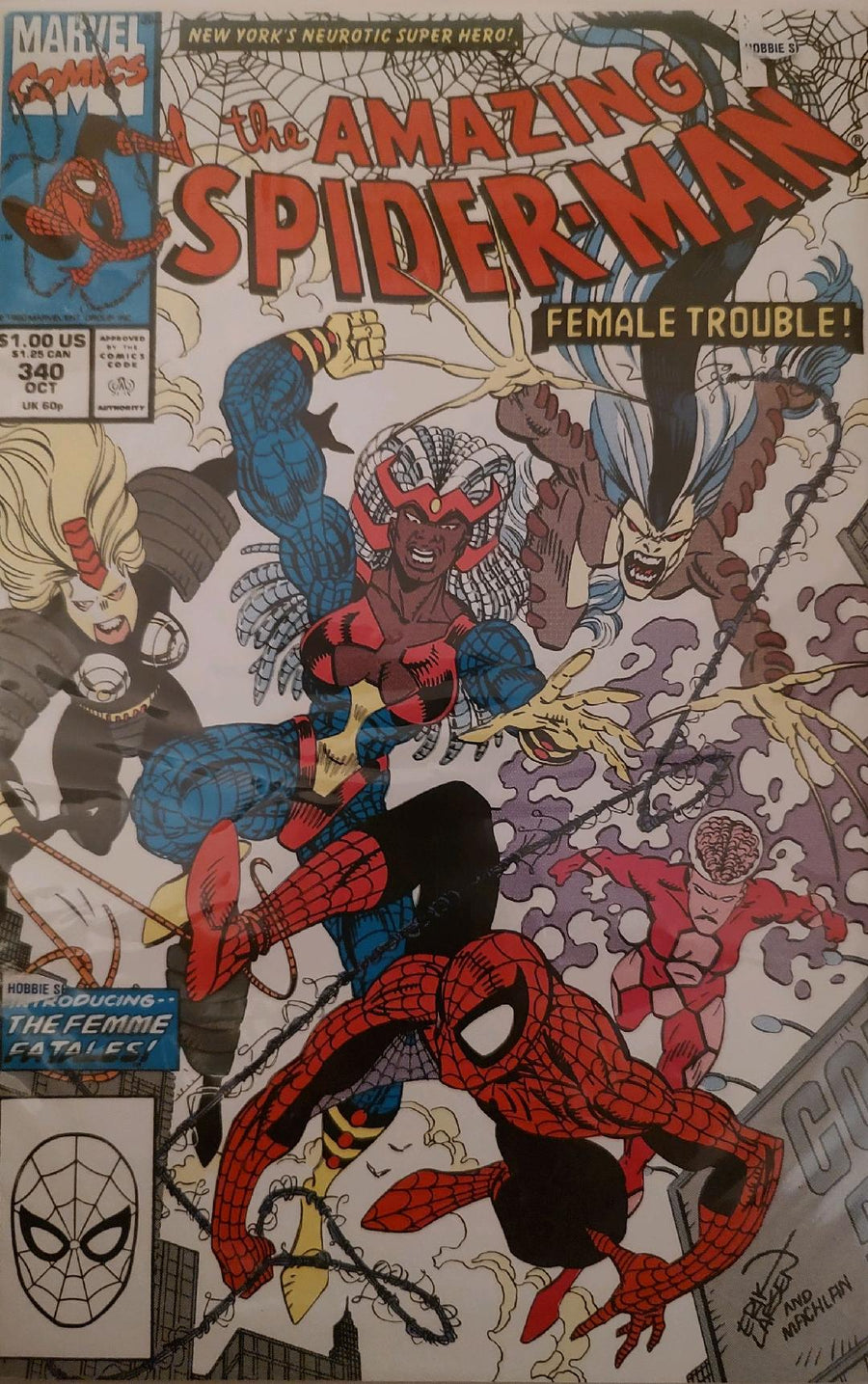 The Amazing Spiderman #340 Comic Book Cover