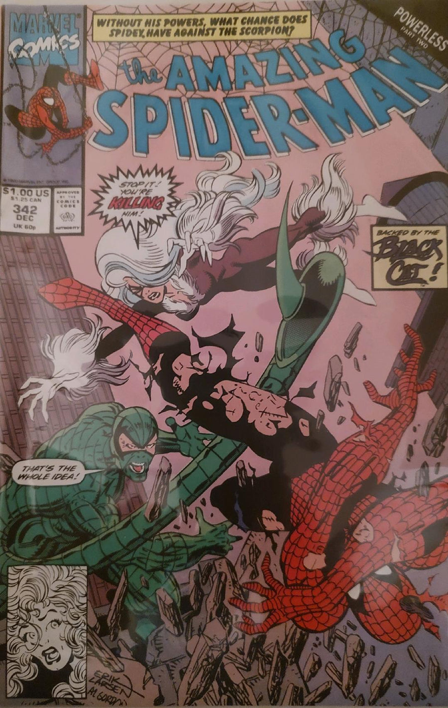 The Amazing Spiderman #342 Comic Book Cover