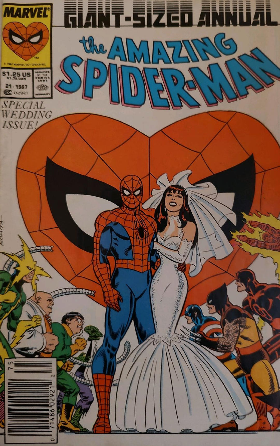 The Amazing Spiderman Annual #21 Comic Book Cover