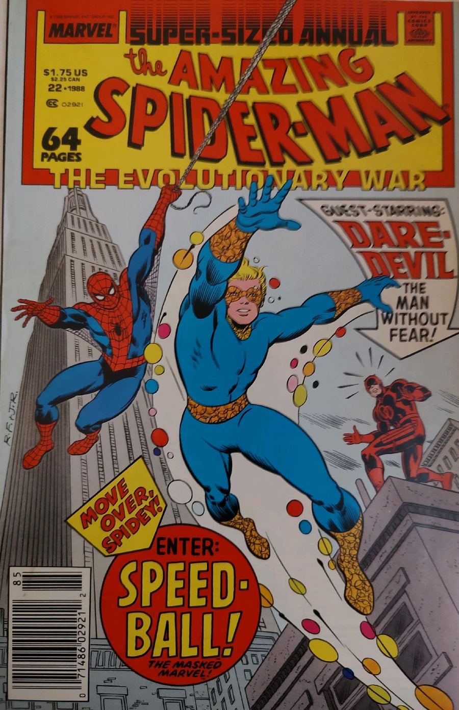 The Amazing Spiderman Annual #22 Comic Book Cover