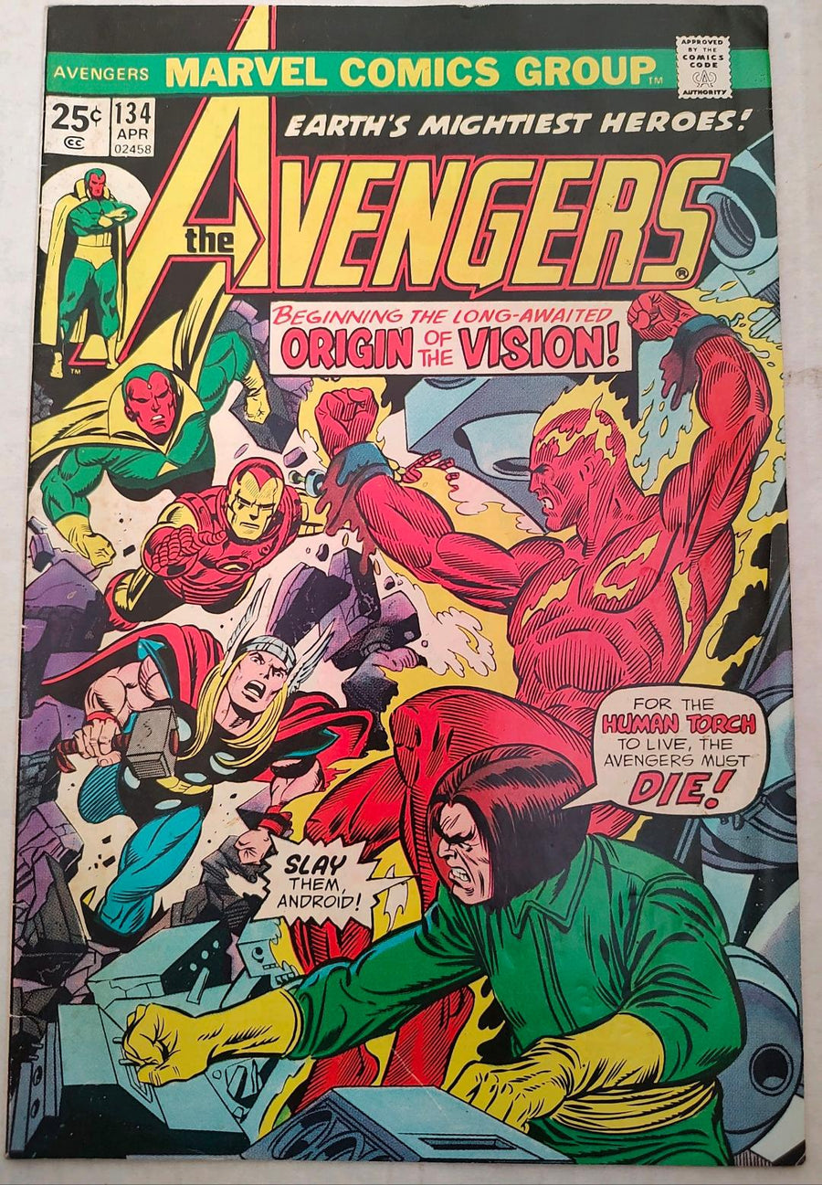 The Avengers #134 Comic Book Cover