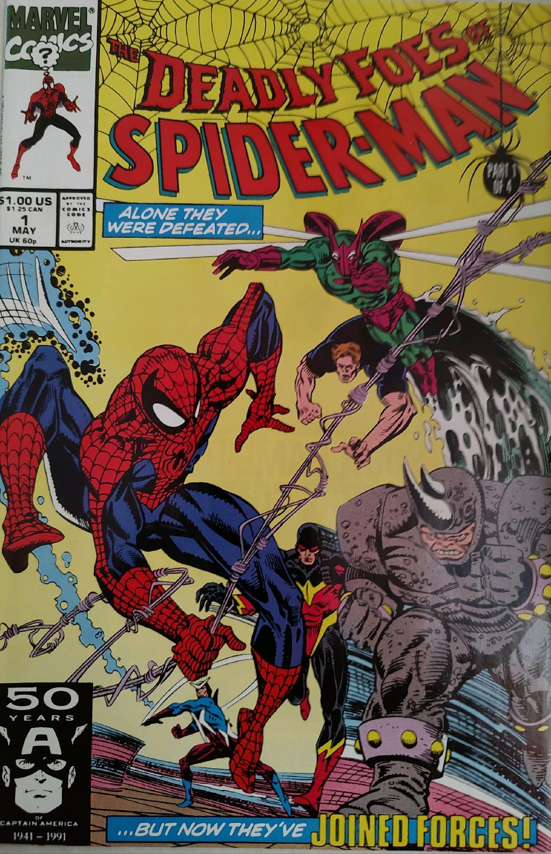 The Deadly Foes of Spiderman #1 Comic Book Cover