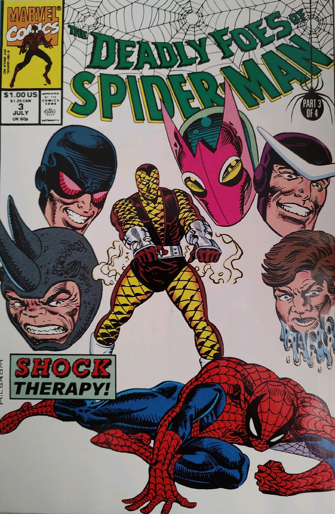 The Deadly Foes of Spiderman #3 Comic Book Cover