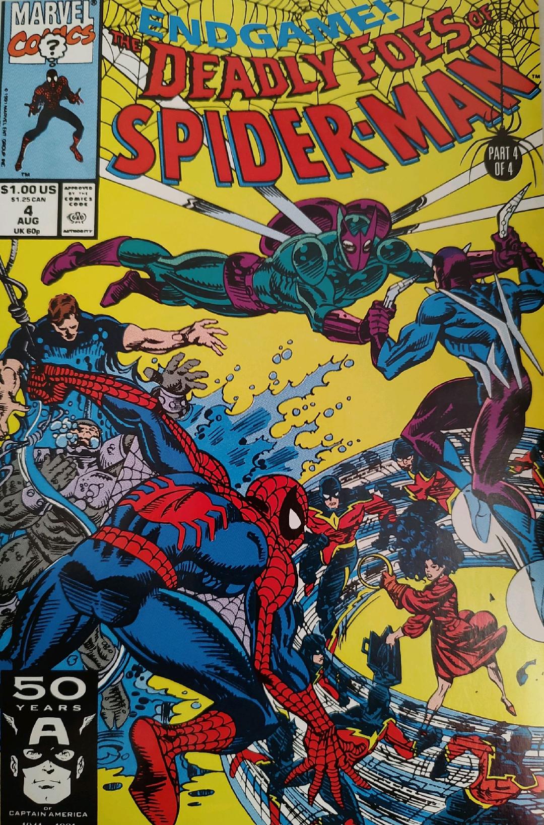 The Deadly Foes of Spiderman #4 Comic Book Cover