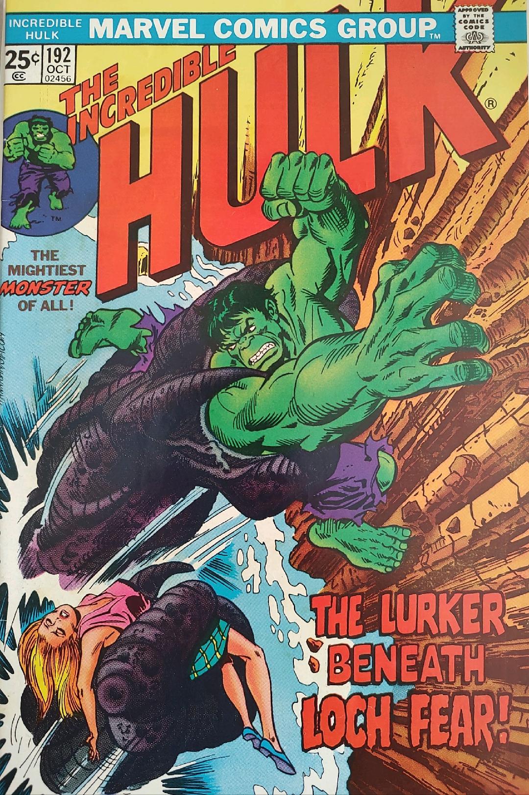 The Incredible Hulk #192 Comic Book Cover