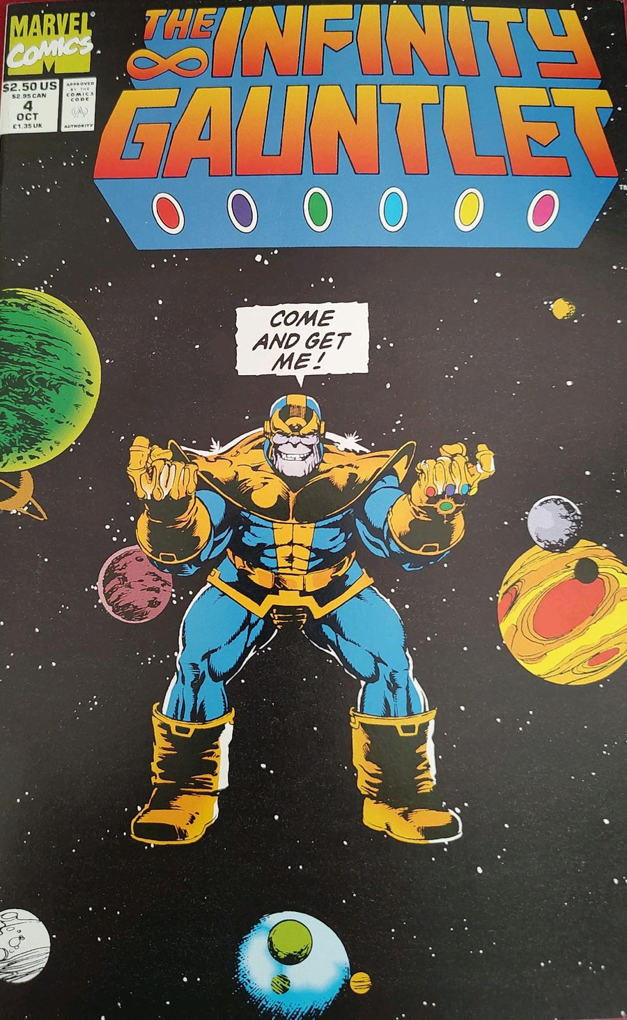 The Infinity Gauntlet #4 Comic Book Cover