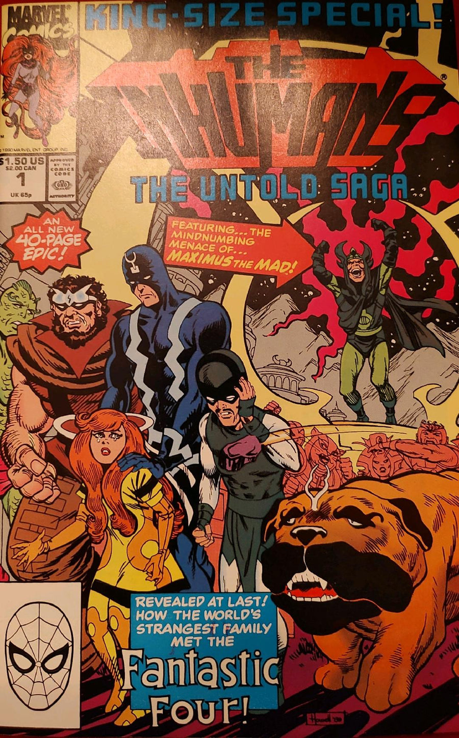 The Inhumans #1 1990 Special Comic Book Cover