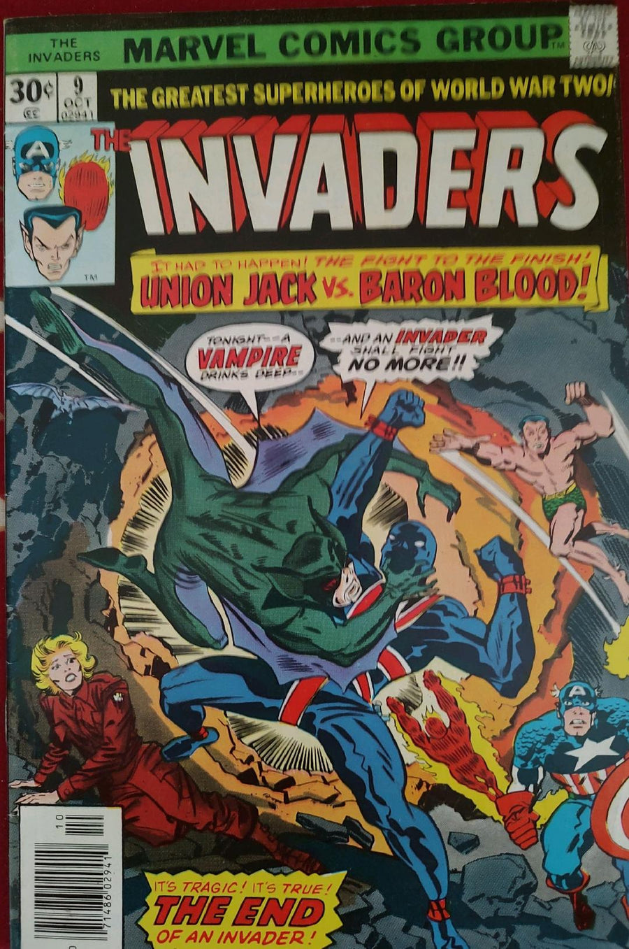 The Invaders #9 Comic Book Cover