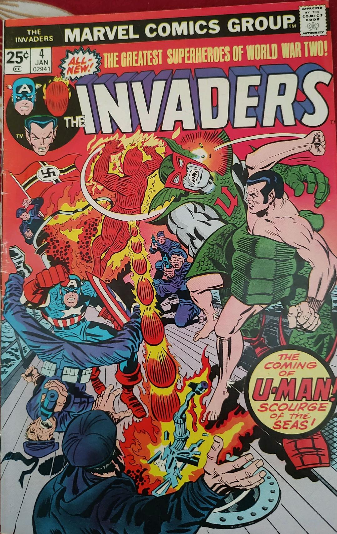 The Invaders #4 Comic Book Cover