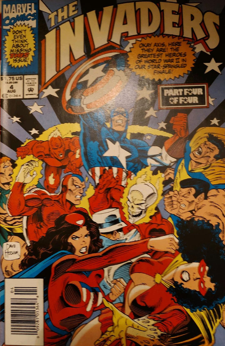The Invaders #4 1993 Comic Book Cover