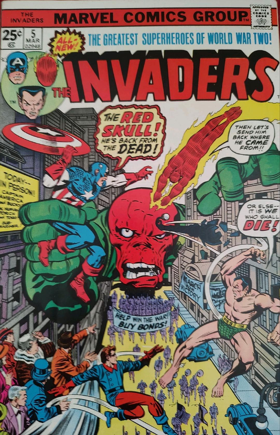 The Invaders #5 Comic Book Cover