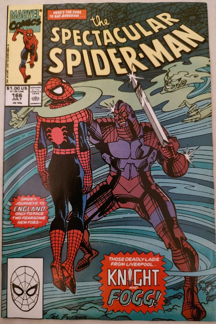 The Spectacular Spiderman #166 Comic Book Cover