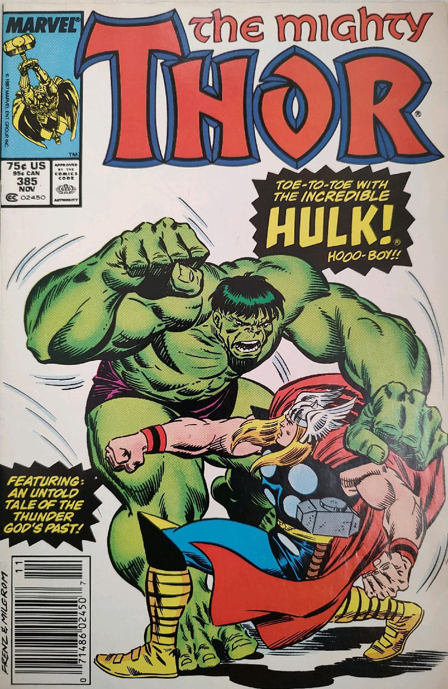 Thor #385 (The Mighty) Comic Book Cover