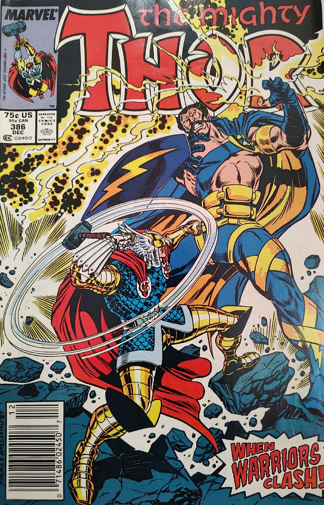 Thor #386 (The Mighty) Comic Book Cover