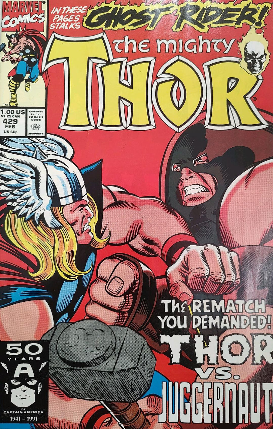 Thor #429 (The Mighty) Comic Book Cover