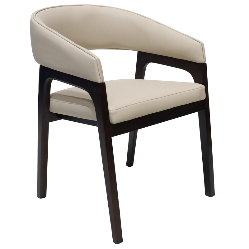 Leisuremod Cali Collection Modern Dining Chair in Beige