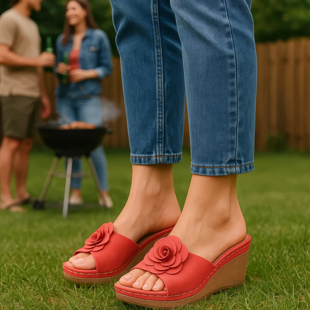 Women's Tokyo Yellow Wedge Sandals