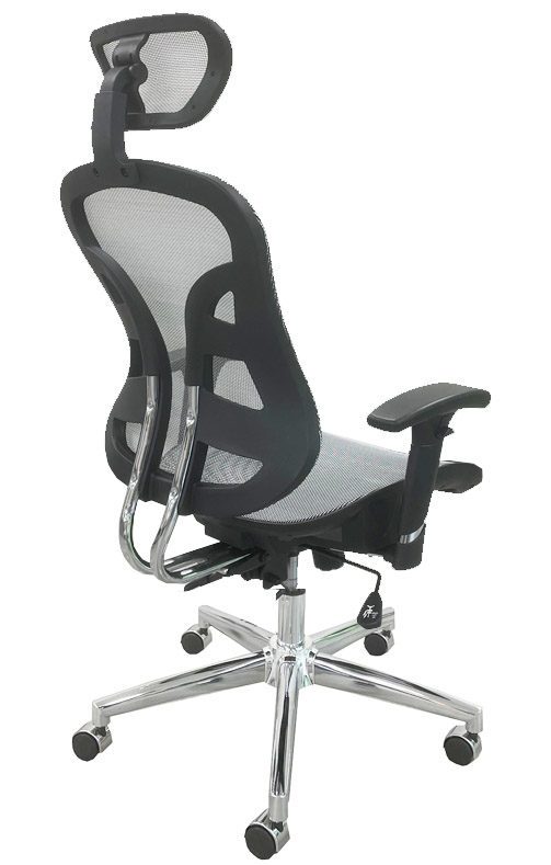 Silver Gray Trendflex Ergonomic Chair Back