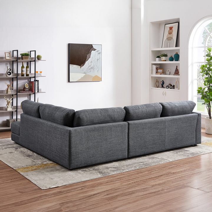 Glander Cozy Sectional Sofa Right Facing Back