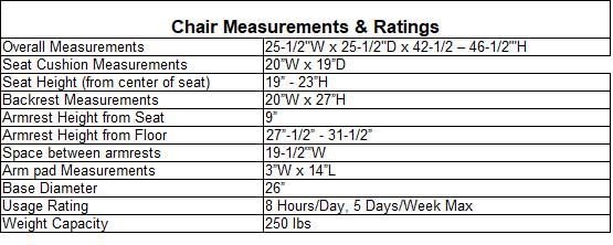 Tufted Black Leather High Back Swivel Chair Size Chart