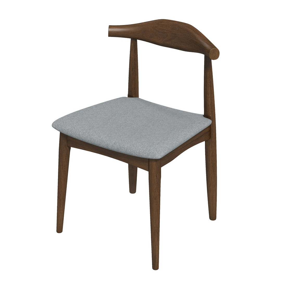 Destiny Grey Fabric Dining Chairs (Set Of 2) Top View.