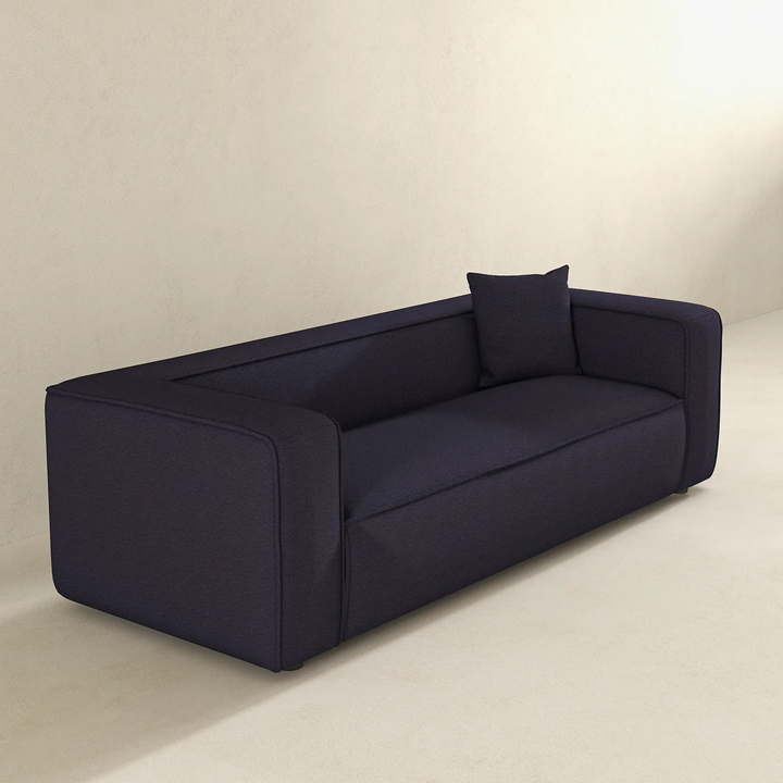 Marshall Modern Grey Boucle Sofa Right Angle.