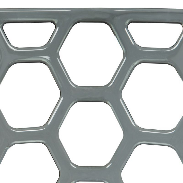 LeisureMod Modern Dynamic Dining Chair Transparent Black Closeup.